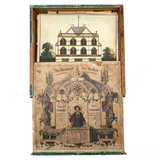 Very Scarce C. 1860s German Architectural Building Blocks with Hand-colored Plates