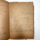 Cooking Receipes (or Receipts), Alice Redfield Phillips' Sweet Old Pair of Brown Paper Handwritten Cookbooks, Montpelier, VT