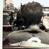 Young Man, Convertible, Football Jersey, View From Behind, Terrific 1930s-40s Snapshot
