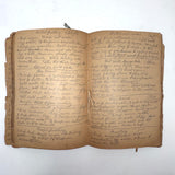 Cooking Receipes (or Receipts), Alice Redfield Phillips' Sweet Old Pair of Brown Paper Handwritten Cookbooks, Montpelier, VT