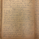 Cooking Receipes (or Receipts), Alice Redfield Phillips' Sweet Old Pair of Brown Paper Handwritten Cookbooks, Montpelier, VT