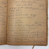 Cooking Receipes (or Receipts), Alice Redfield Phillips' Sweet Old Pair of Brown Paper Handwritten Cookbooks, Montpelier, VT