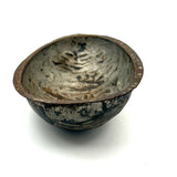 Smoking Moon Man with Stars, Earlyish 20th Century Chocolate Egg Mold (One Half)
