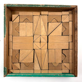 Very Scarce C. 1860s German Architectural Building Blocks with Hand-colored Plates