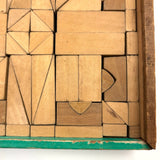 Very Scarce C. 1860s German Architectural Building Blocks with Hand-colored Plates