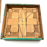 Very Scarce C. 1860s German Architectural Building Blocks with Hand-colored Plates