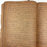 Cooking Receipes (or Receipts), Alice Redfield Phillips' Sweet Old Pair of Brown Paper Handwritten Cookbooks, Montpelier, VT