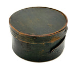 Small 19th Century Fingered Bentwood Pantry Box in Original Green Paint