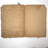 Cooking Receipes (or Receipts), Alice Redfield Phillips' Sweet Old Pair of Brown Paper Handwritten Cookbooks, Montpelier, VT