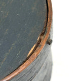 Small 19th Century Fingered Bentwood Pantry Box in Original Green Paint