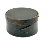 Small 19th Century Fingered Bentwood Pantry Box in Original Green Paint