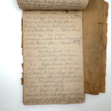 Cooking Receipes (or Receipts), Alice Redfield Phillips' Sweet Old Pair of Brown Paper Handwritten Cookbooks, Montpelier, VT