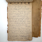 Cooking Receipes (or Receipts), Alice Redfield Phillips' Sweet Old Pair of Brown Paper Handwritten Cookbooks, Montpelier, VT