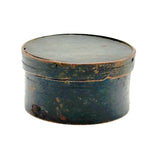 Small 19th Century Fingered Bentwood Pantry Box in Original Green Paint