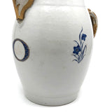 Late 18th C. Exquisitely Hand-painted Chinese Export Cider Jug with Painted Tin Spout Repair