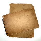 Cooking Receipes (or Receipts), Alice Redfield Phillips' Sweet Old Pair of Brown Paper Handwritten Cookbooks, Montpelier, VT