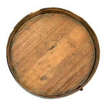 Small 19th Century Fingered Bentwood Pantry Box in Original Green Paint