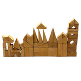 Very Scarce C. 1860s German Architectural Building Blocks with Hand-colored Plates