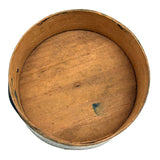 Small 19th Century Fingered Bentwood Pantry Box in Original Green Paint