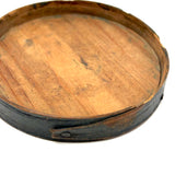 Small 19th Century Fingered Bentwood Pantry Box in Original Green Paint