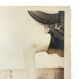 Beautifully Composed, Poetic Old Presumed Medical Snapshot Photo of Propped Leg and Foot