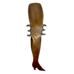 Brass Ladies Leg Presumed Trench Art Shoe Horn with Garter and Engraved Details
