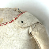 Beautiful Condition Antique German Kid Leather Doll Body with Bisque Hands and Knit Stockings