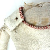 Beautiful Condition Antique German Kid Leather Doll Body with Bisque Hands and Knit Stockings