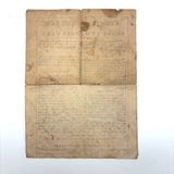 1853 W.& S.B.Ives, Salem MA Goody Two Shoes Parlor Game - 4 Cards + Instructions (Among the Earliest Parlor Games)