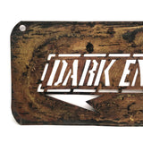 DARK ENGINE, Very Excellent Old Handcut Brass Stencil