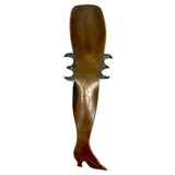 SOLD Brass Ladies Leg Presumed Trench Art Shoe Horn with Garter and Engraved Details