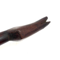 Elegant Carved Wooden Snake, with Pointed Tail, Presumed Oceanic