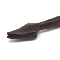 Elegant Carved Wooden Snake, with Pointed Tail, Presumed Oceanic