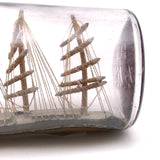 Elegant, Intricate Folk Art Ship in a Bottle