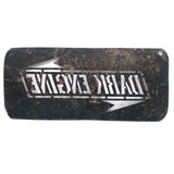 DARK ENGINE, Very Excellent Old Handcut Brass Stencil