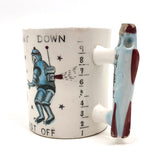 Mid-Century Japanese Count Down Blast Off Child's Mug