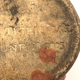 SOLD Charming 1905 Incised Folk Art Stoneware Mug Commemorating Unknown 1st Triennial!