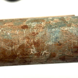 Wonderful Antique Handpainted Treen Pencil Shaped Pencil Box (With Early Pencil, As Found)