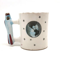 Mid-Century Japanese Count Down Blast Off Child's Mug