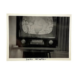 SOLD Sumo Wrester Shot on Screen, Mid 20th Century Annotated Snapshot