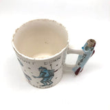 Mid-Century Japanese Count Down Blast Off Child's Mug