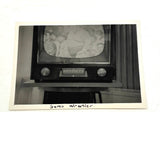 SOLD Sumo Wrester Shot on Screen, Mid 20th Century Annotated Snapshot