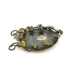 SOLD Bespectaled Woman with Double Halo! Charming Victorian Wirework Frame with Miniature Photo