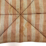 Satisfying Old Handmade Potholder with Great Fabrics and Corner Hook