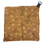 Satisfying Old Handmade Potholder with Great Fabrics and Corner Hook