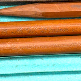 Scarce c. 1860s E. Eberhard Faber Polygrade Drawing Pencils in Original Case with Snap Closure