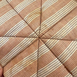 Satisfying Old Handmade Potholder with Great Fabrics and Corner Hook