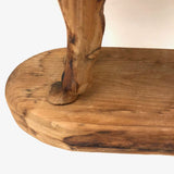 Muscular Large Carved Folk Art Horse on Base