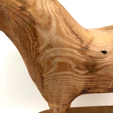 Muscular Large Carved Folk Art Horse on Base
