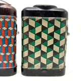 Best Pattern: Pair of c. 1940s Tin Pocket Flashlights/Torches (Stripped of Mechanics)
